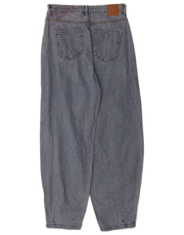 Jeans Zara da donna a vita alta con palloncino EU 34 2XS W24 L29 Cotone blu