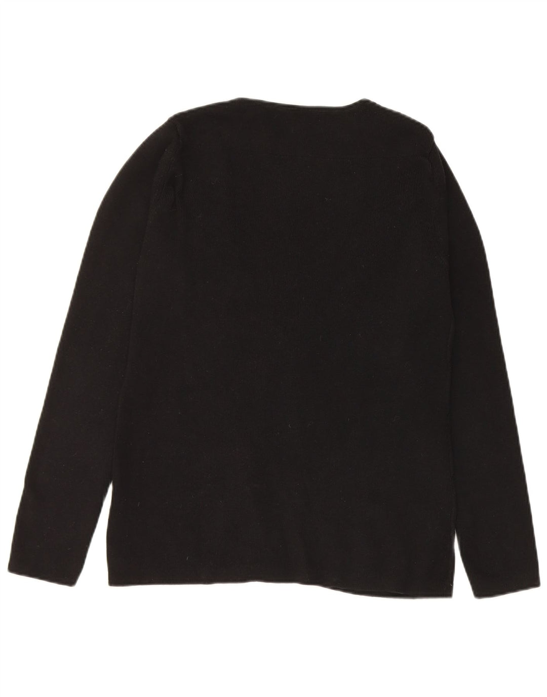Maglione cardigan con cravatta frontale da donna Hobbs UK 10 piccolo cotone nero