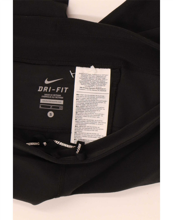 Leggings Capri da donna Nike UK 8 Small poliestere nero