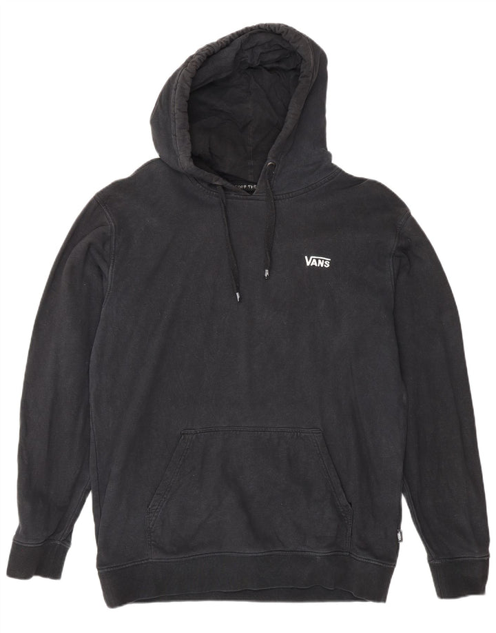 Felpa con cappuccio da uomo Vans, cotone medio nero