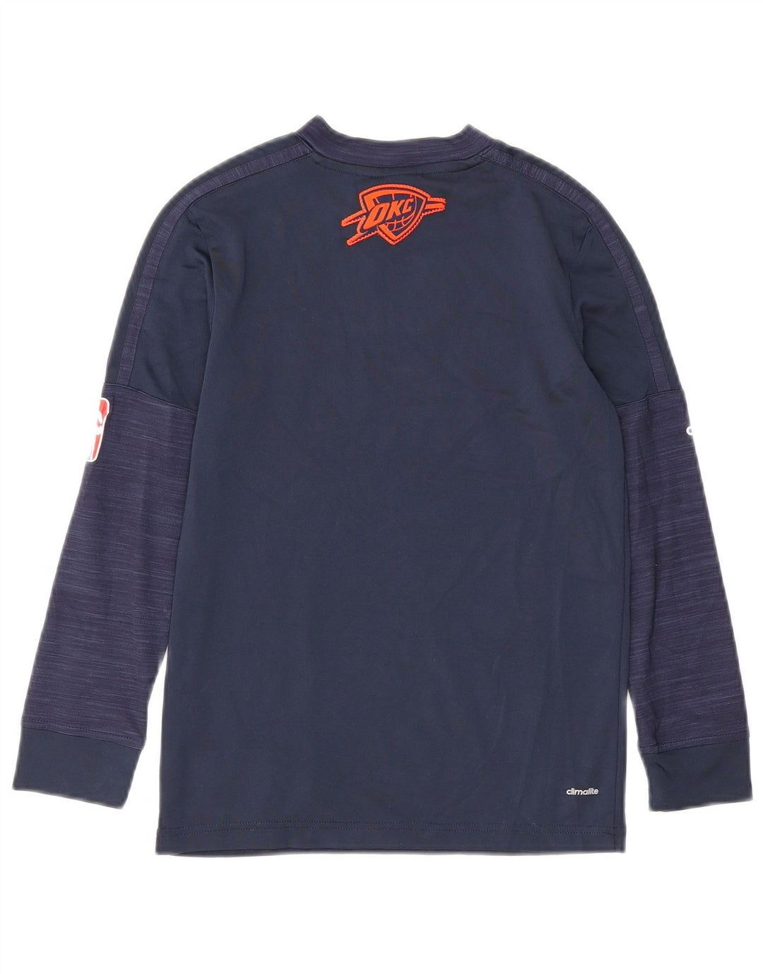 Adidas Maglietta grafica da ragazzo a manica lunga 7-8 anni Small Blu Navy