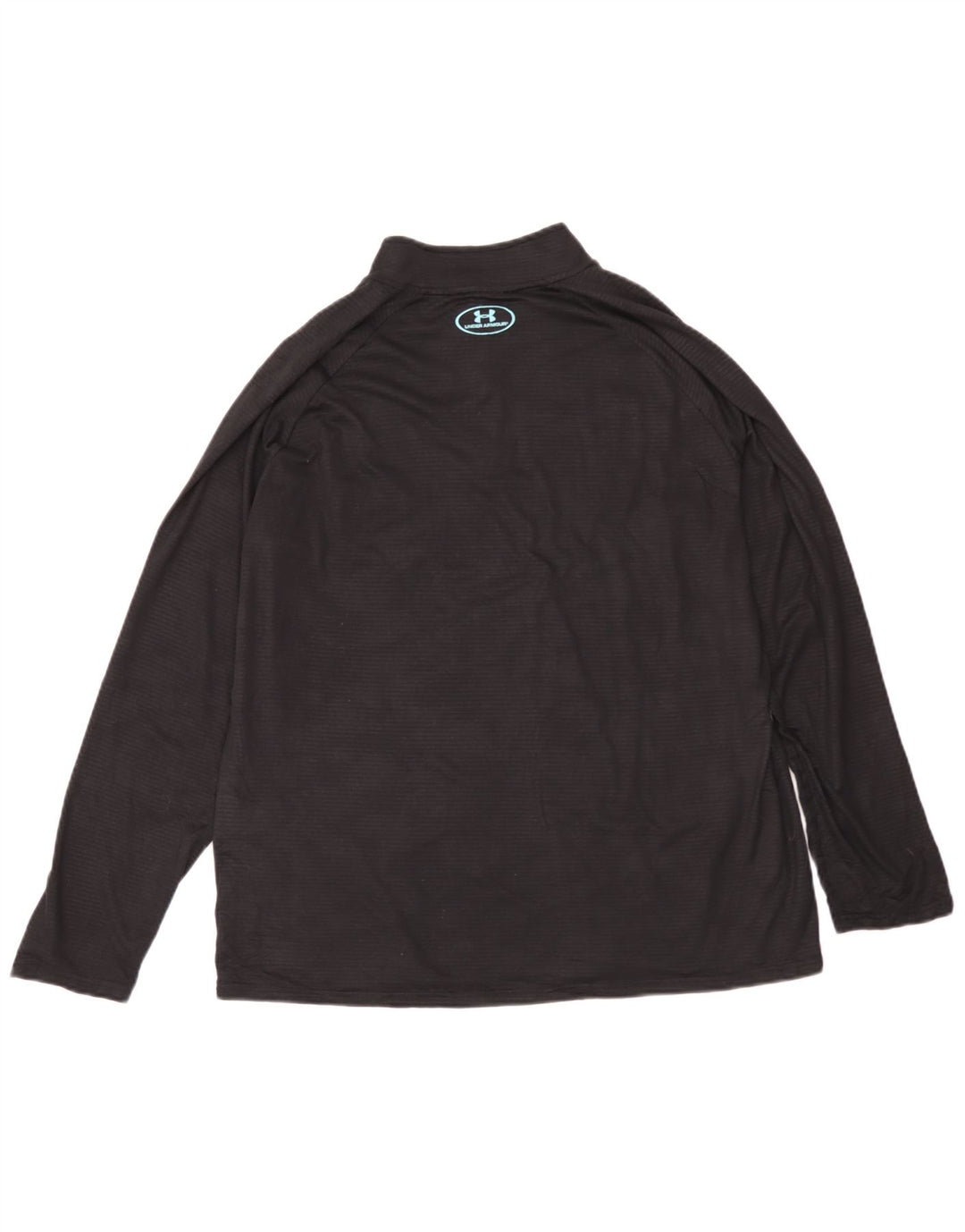 Under Armour Uomo Heat Gear Zip Collo Pullover Tuta Top Grande Nero