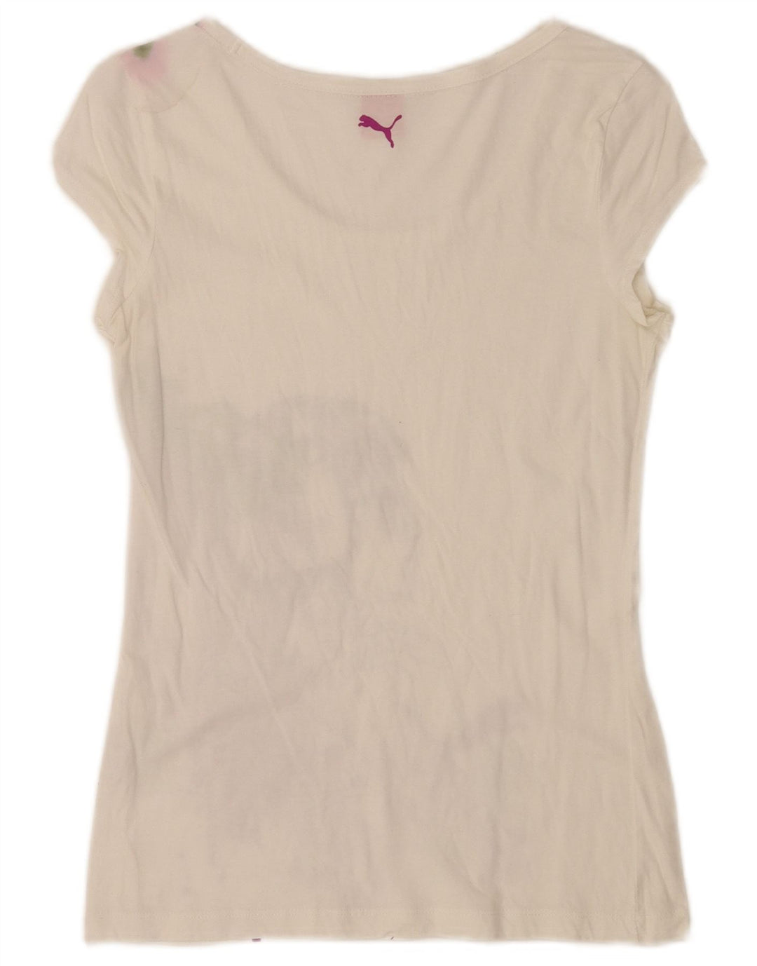 T-shirt grafica regolare da donna Puma UK 10 piccola bianca