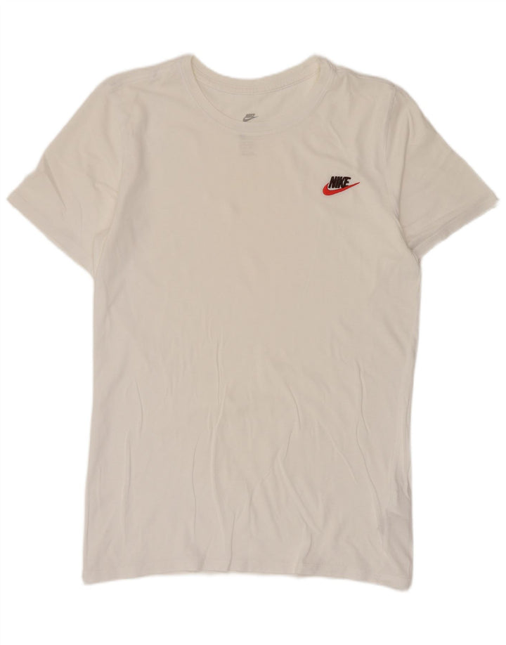 T-shirt Nike da uomo Top Small in cotone bianco