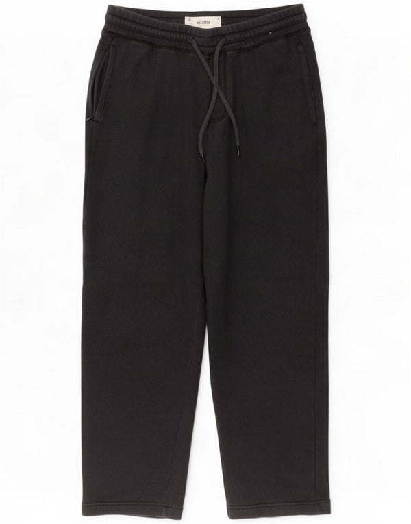 Pantaloni da tuta Hollister Crop da uomo di colore medio nero
