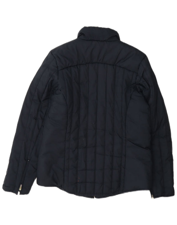Giacca imbottita da donna Adidas UK 10 Small blu navy in poliestere