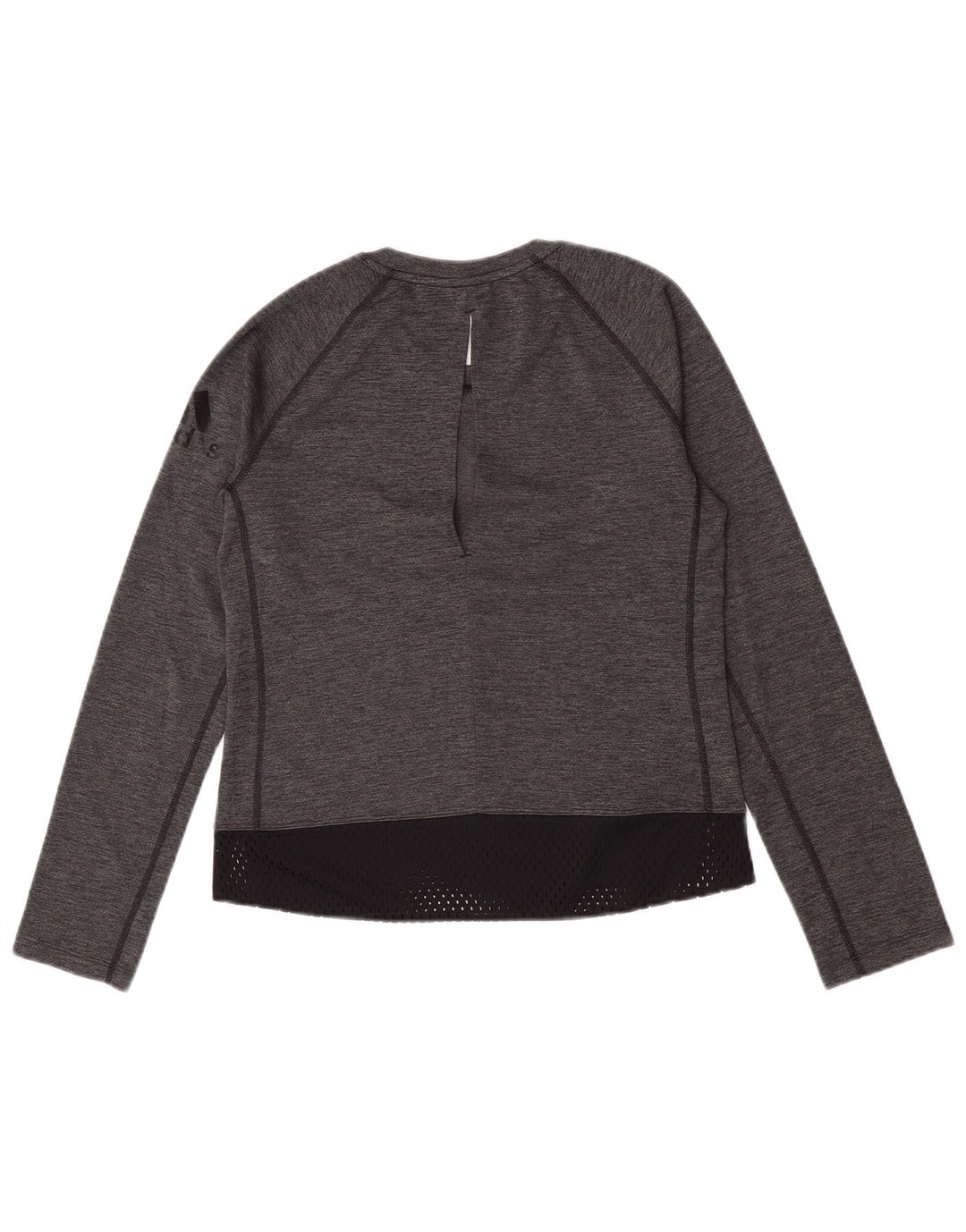 Adidas Maglia a maniche lunghe da donna UK 4/6 XS Poliestere color block grigio