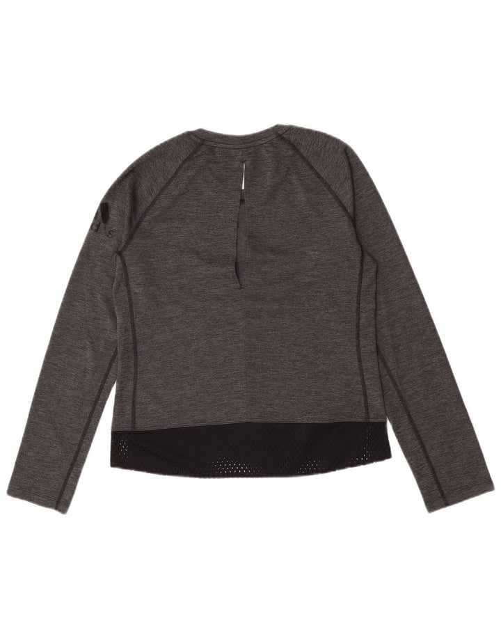 Adidas Maglia a maniche lunghe da donna UK 4/6 XS Poliestere color block grigio