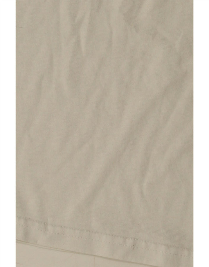ELLESSE T-shirt grafica da uomo Top in cotone bianco medio