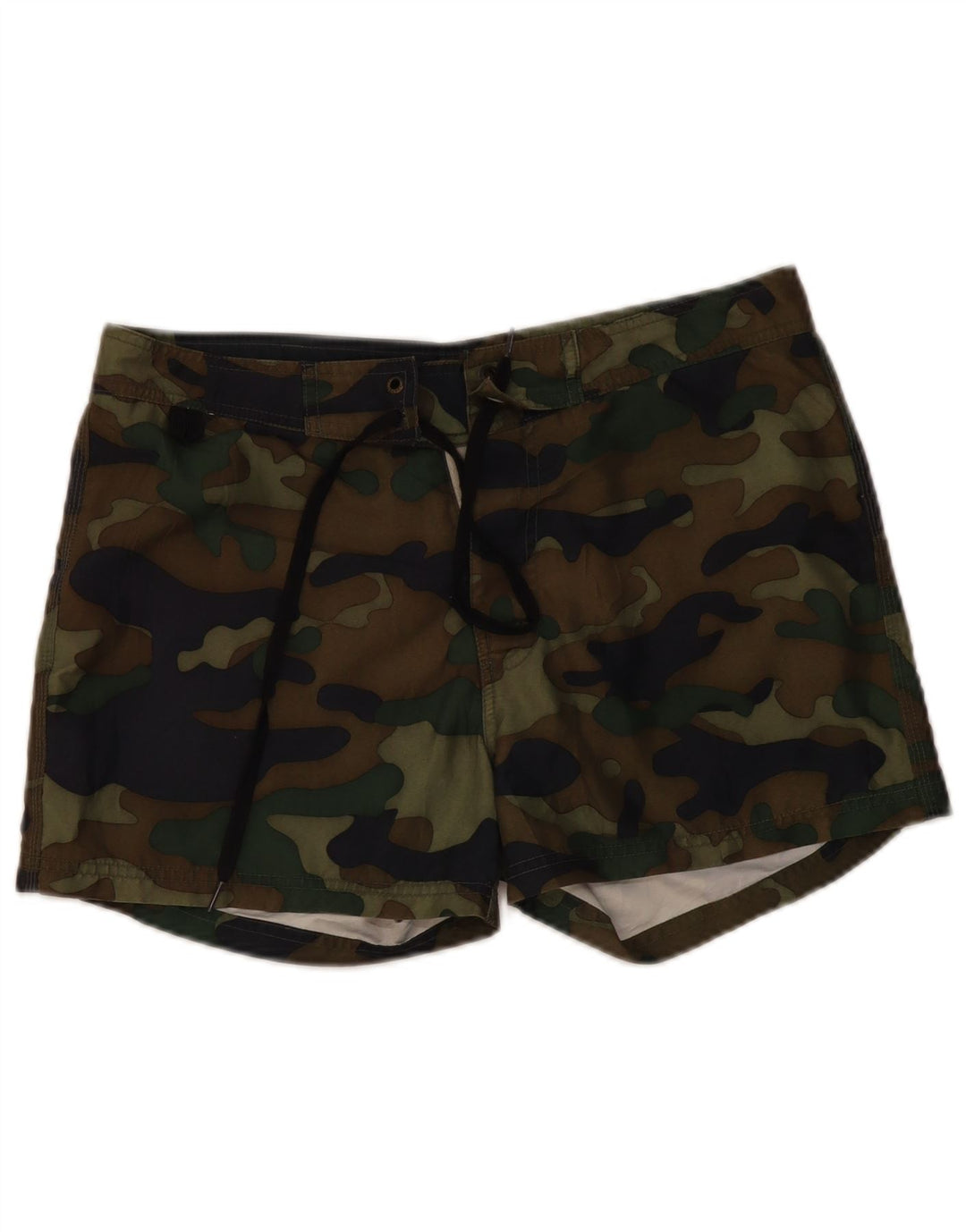 Pantaloncini da bagno da uomo Sundek medio poliestere mimetico kaki