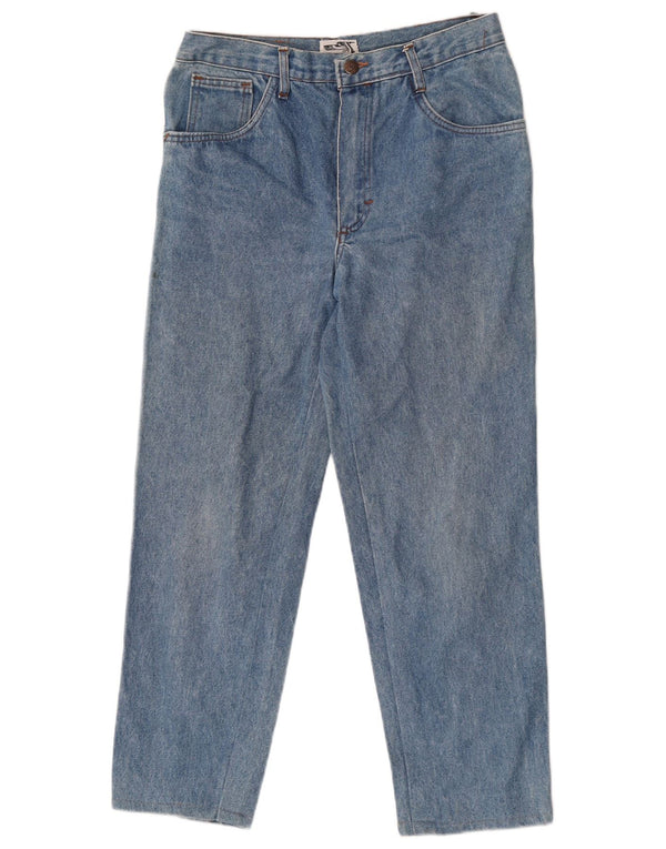 Jeans affusolati da donna uniformi IT 46 Large W30 L26 Blu