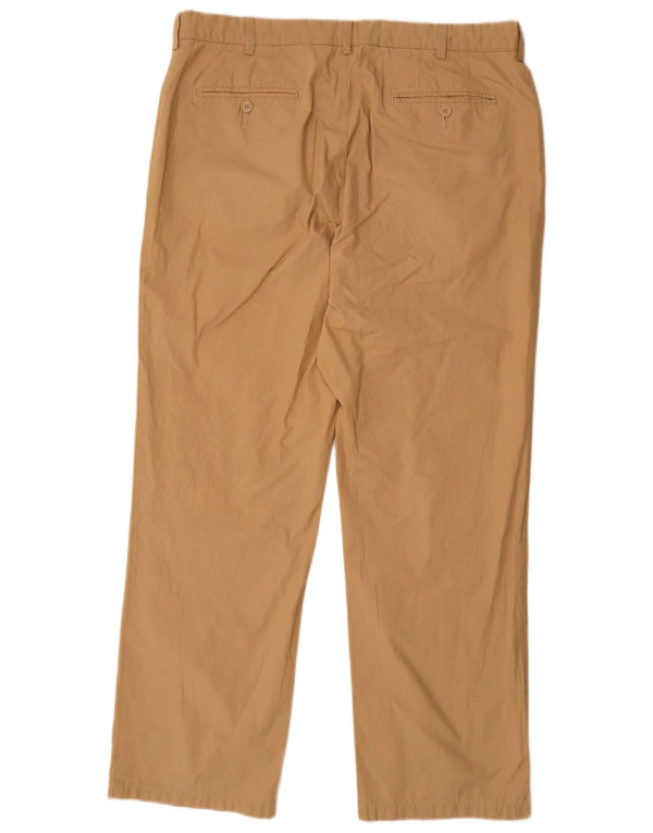 Pantaloni chino dritti da uomo Marks & Spencer W38 L31 cotone beige