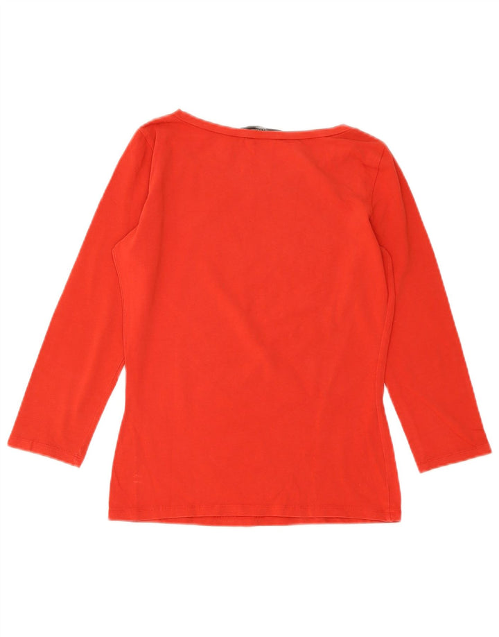 Top da weekend da donna Max Mara manica 3/4 UK 10 Small Rosso