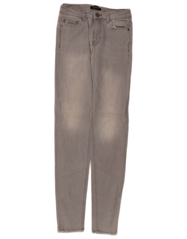 Jeans skinny autografati da donna Marks & Spencer UK 6 XS W24 L30 Grigio Modal