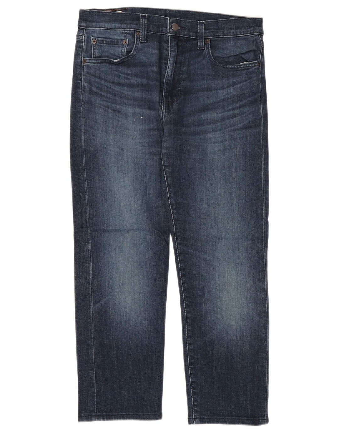 Levi's Uomo 502 Jeans corti affusolati W30 L25 Blu