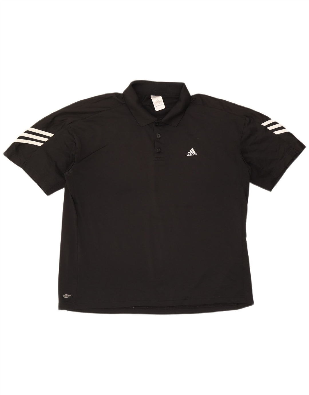 Polo Adidas Climacool da uomo XL in poliestere nero