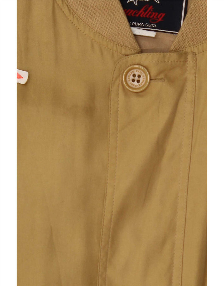 Giubbotto bomber da uomo Paul & Shark UK 42 XL seta gialla
