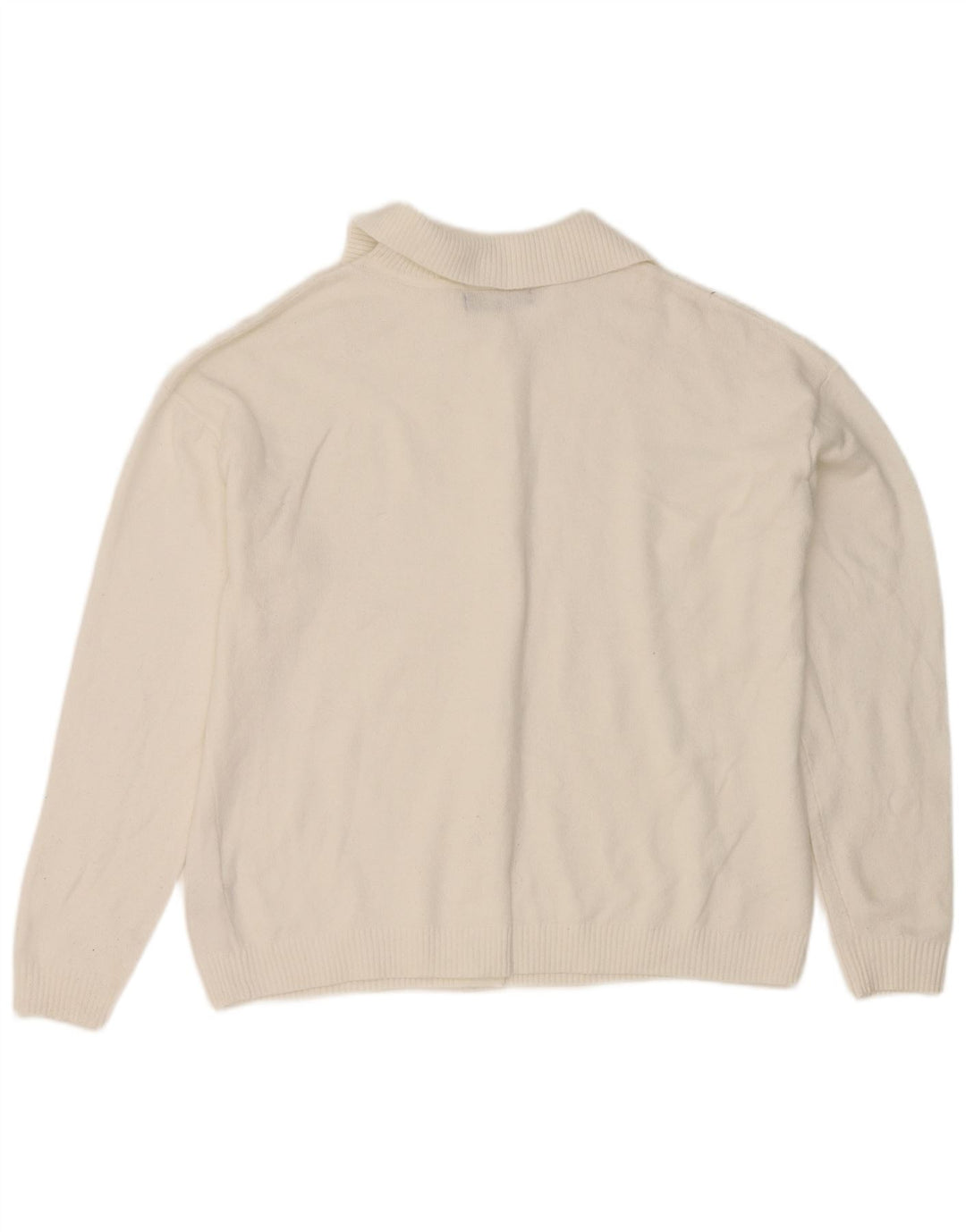 Maglione cardigan da donna Marks & Spencer UK 14 Poliestere bianco medio