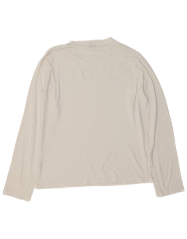 LEVI'S Top da uomo a manica lunga grande in cotone bianco