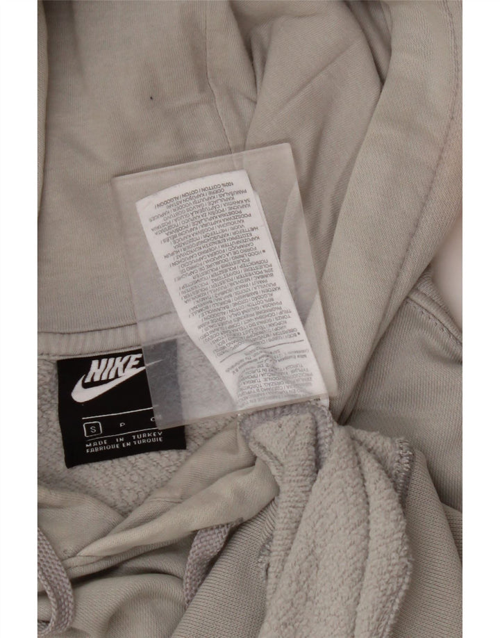 Maglione con cappuccio NIKE Air Graphic da uomo piccolo in cotone grigio