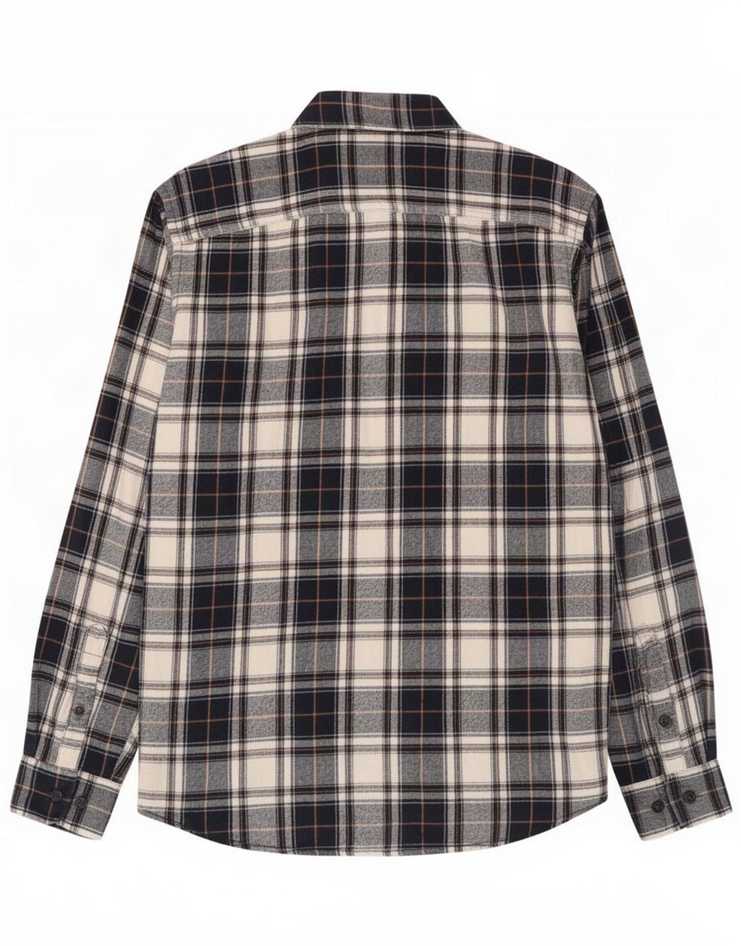 Jack & Jones Camicia da uomo in flanella di cotone a quadri blu navy medio