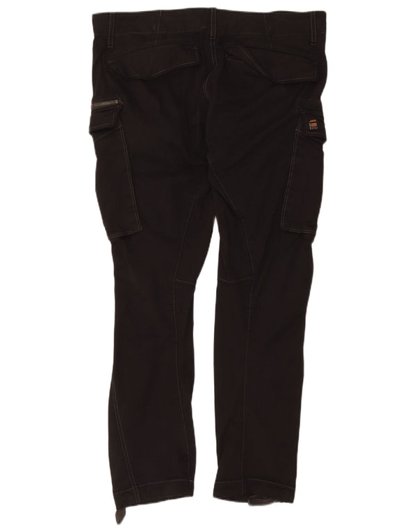 Pantaloni cargo slim da uomo G-STAR W36 L32 cotone nero