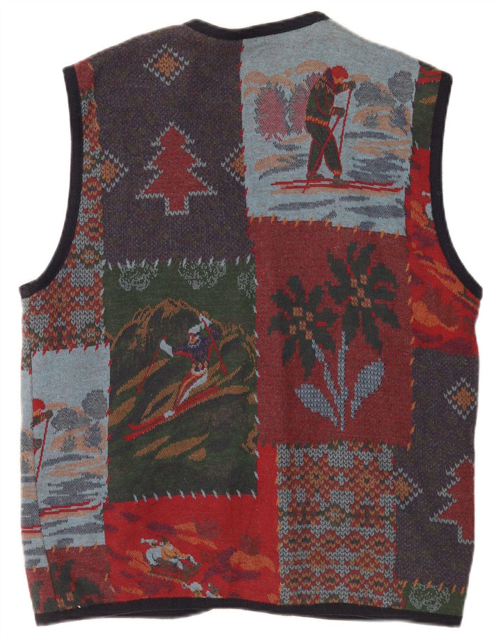 Jantzen Gilet invernale da uomo UK 38 Novità patchwork multicolore medio