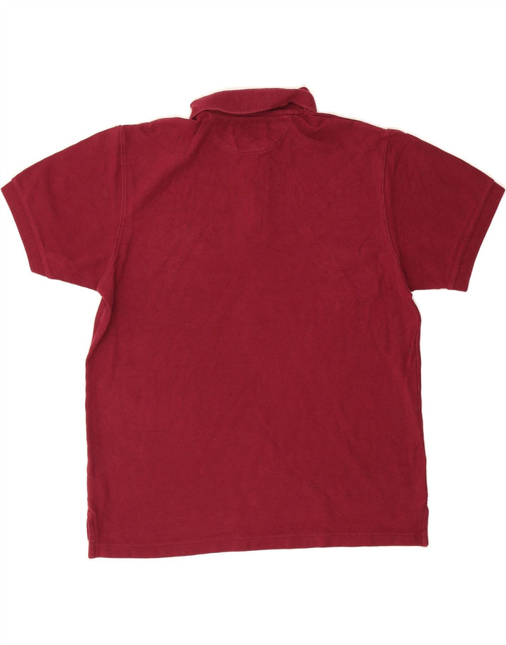 CHAPS Mens Polo Shirt Large Burgundy Cotton Vintage Chaps and Second-Hand Chaps from Messina Hembry 