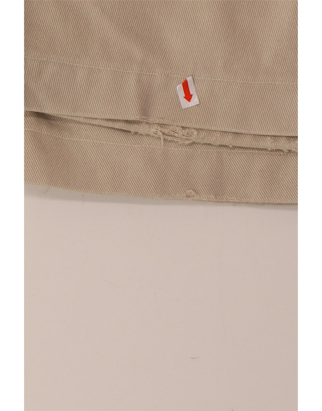 KLIXS Mens Straight Cargo Trousers IT 48 Medium W34 L30 Beige Cotton