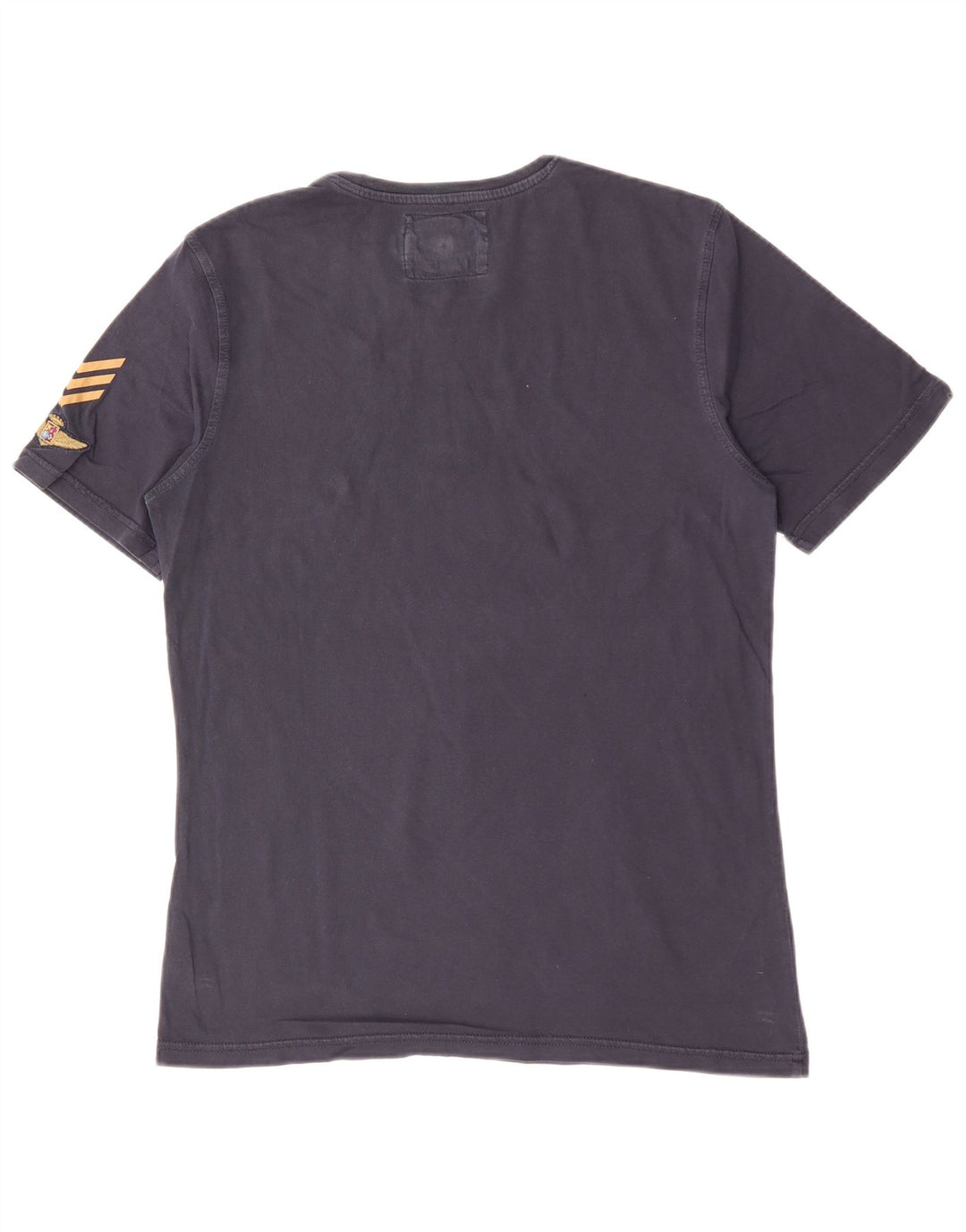 AVIAZIONE NAVALE T-shirt grafica da uomo Top Large in cotone blu navy