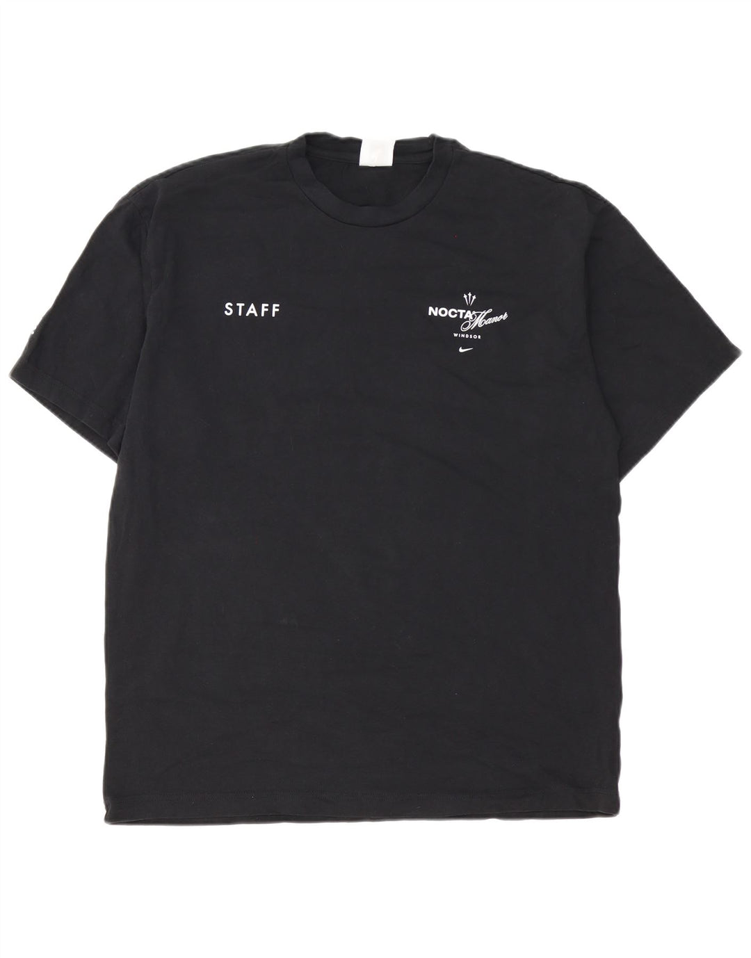 T-shirt grafica da uomo Nike Top grande in cotone nero
