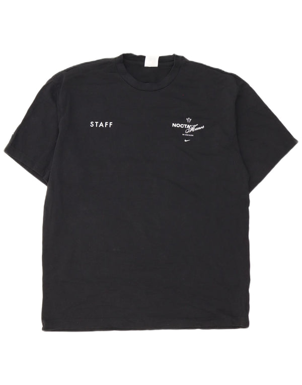 T-shirt grafica da uomo Nike Top grande in cotone nero