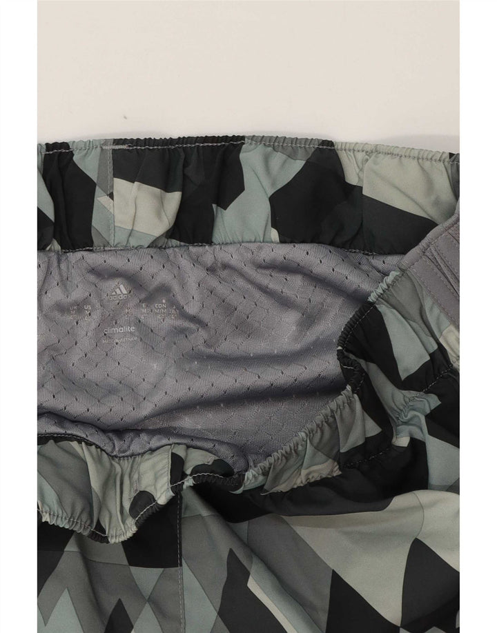 Pantaloncini sportivi Adidas da donna UK 14 grigio medio geometrico