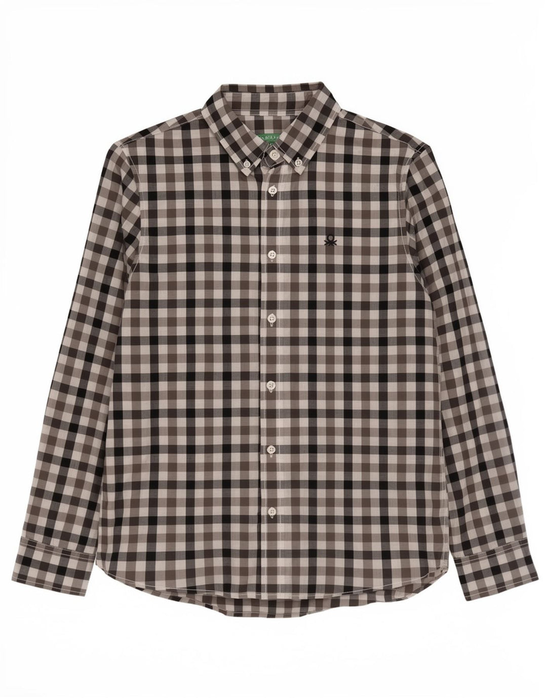 Camicia Benetton Bambino 11-12 Anni Check Multicolore