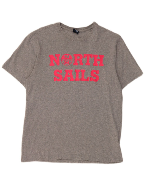 T-shirt grafica oversize da donna North Sails Top UK 2 2XS Cotone grigio