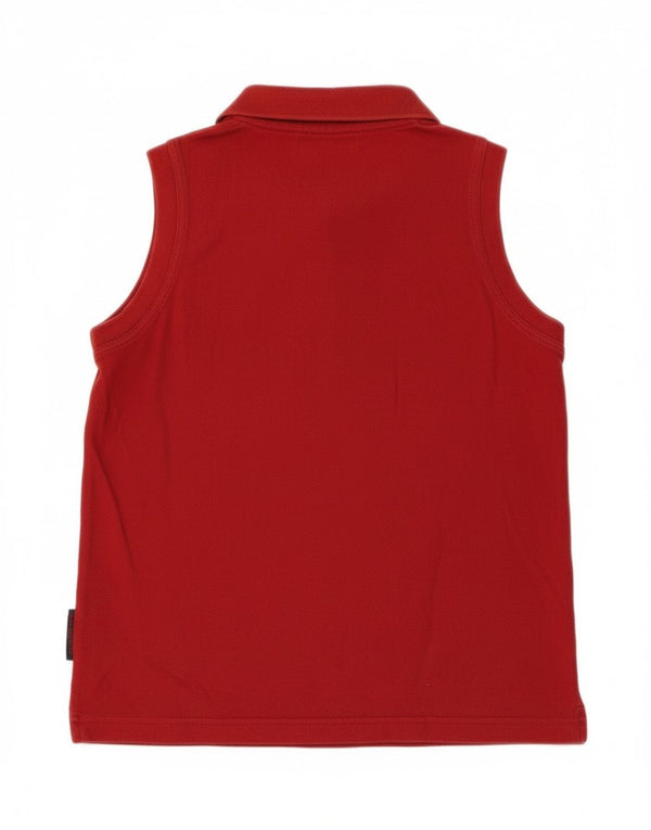 Polo senza maniche da donna Kappa UK 10 piccola rossa in cotone