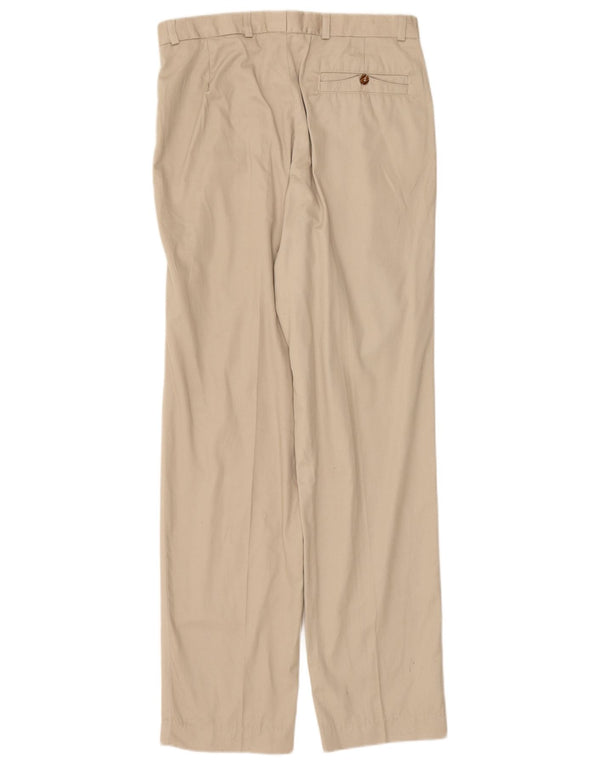 Vintage Mens Pegged Suit Trousers IT 48 Medium W32 L32 Beige Cotton