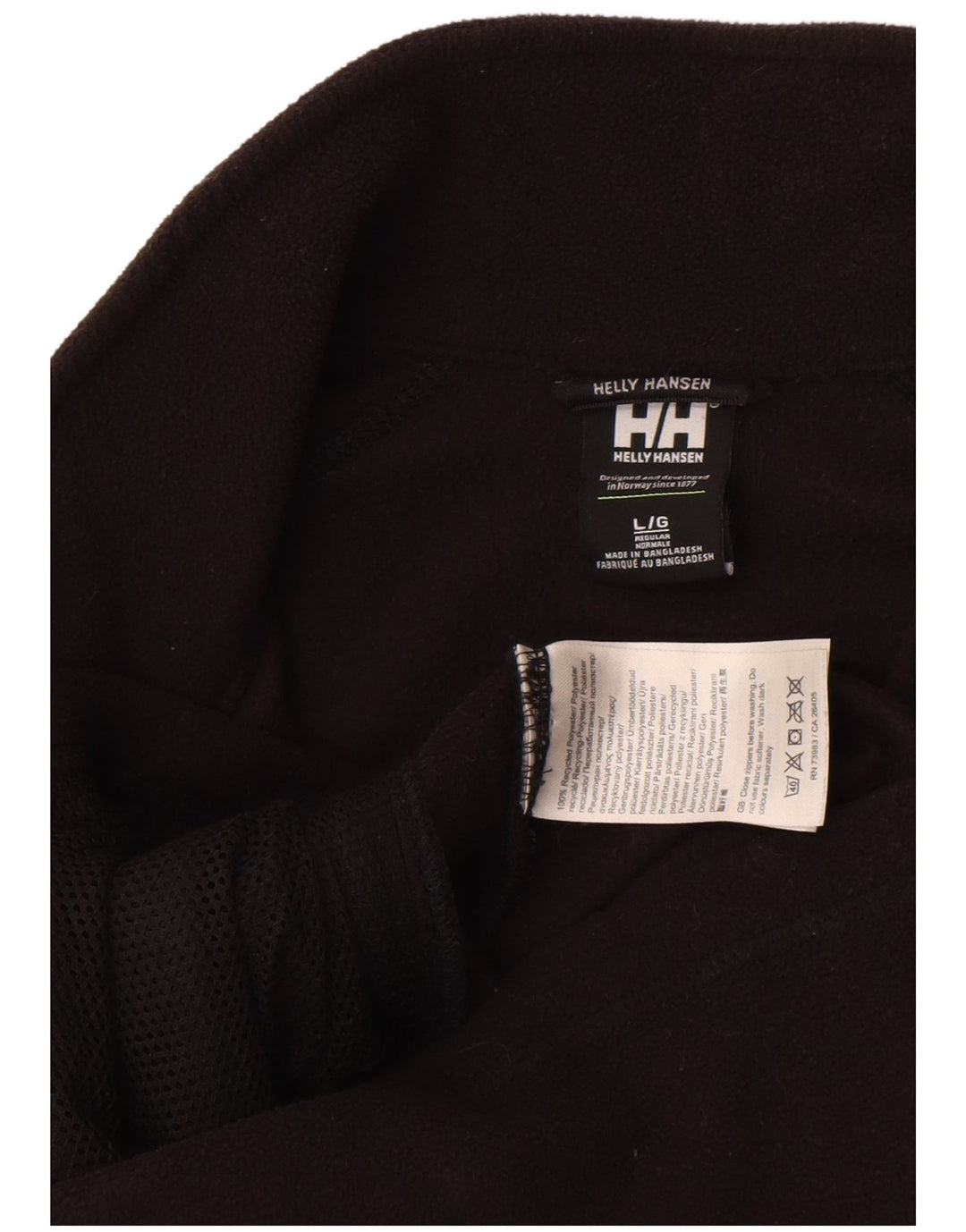 Giacca in pile da uomo Helly Hansen UK 40 grande poliestere nero