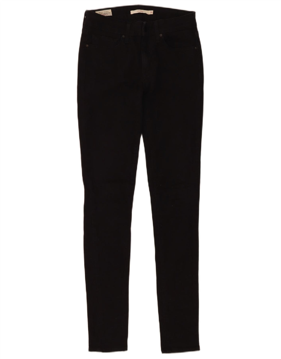 Jeans skinny Levi's 711 da donna W24 L30 cotone nero