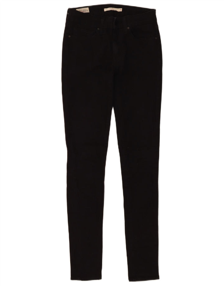Jeans skinny Levi's 711 da donna W24 L30 cotone nero