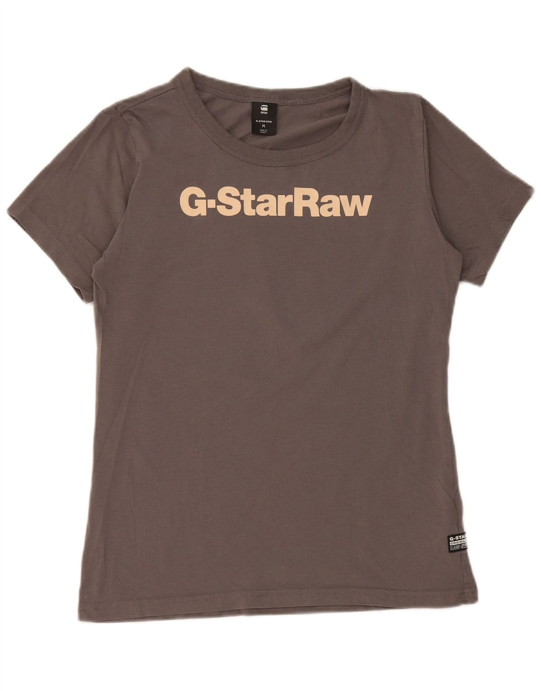 T-shirt grafica da donna G-Star Top UK 12 Cotone grigio medio