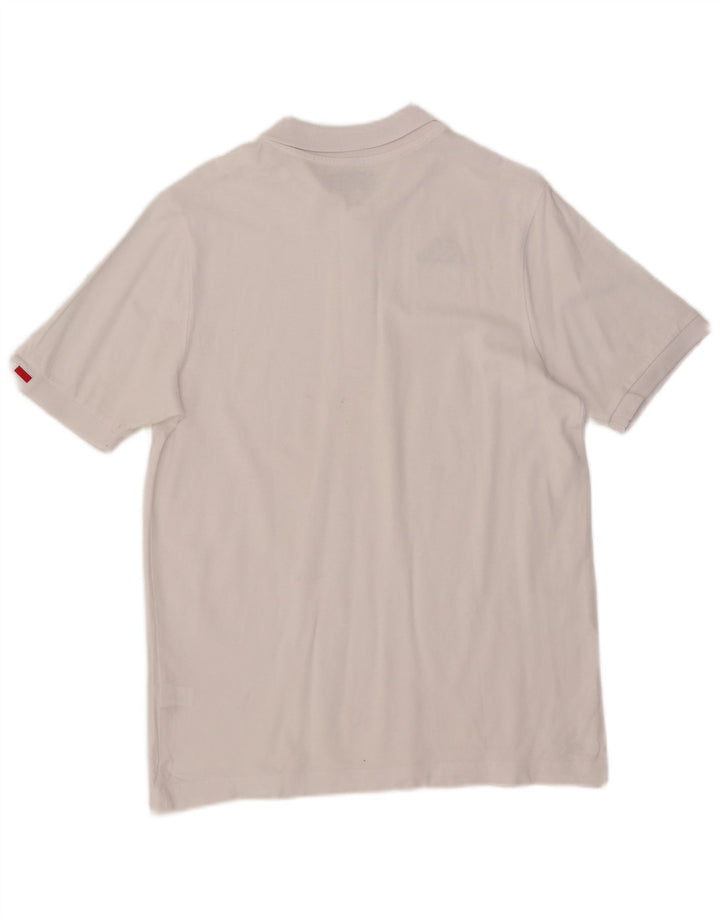 Polo Kappa Uomo Cotone Medio Bianco
