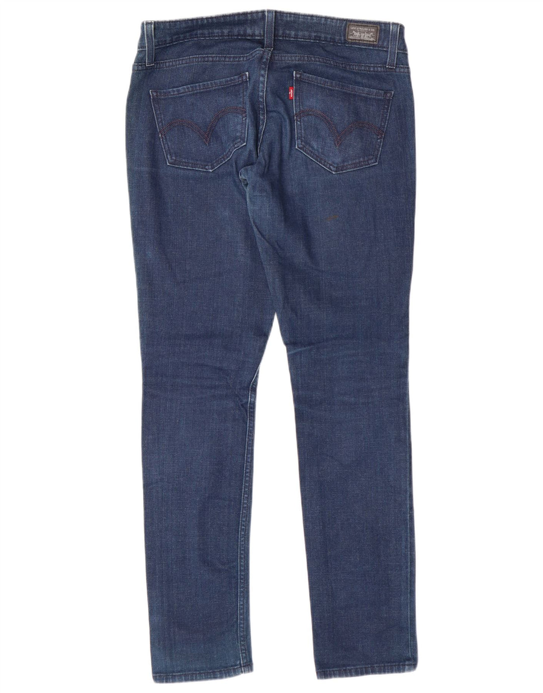 Levi's Donna 524 Jeans Super Low Slim US 7 Medio W32 L31 Cotone Blu