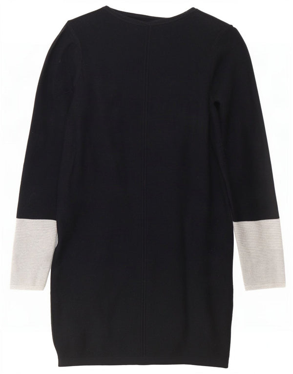 Abito maglione a maniche lunghe da donna Marks & Spencer UK 6 XS Black Colourblock