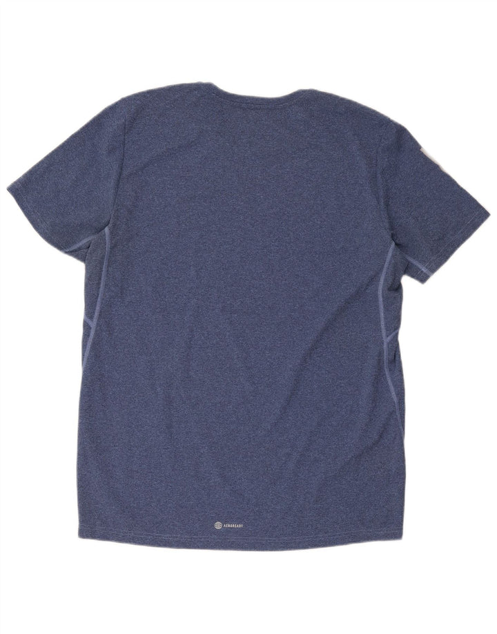 T-shirt Adidas Aeroready Regular Fit da uomo grande blu