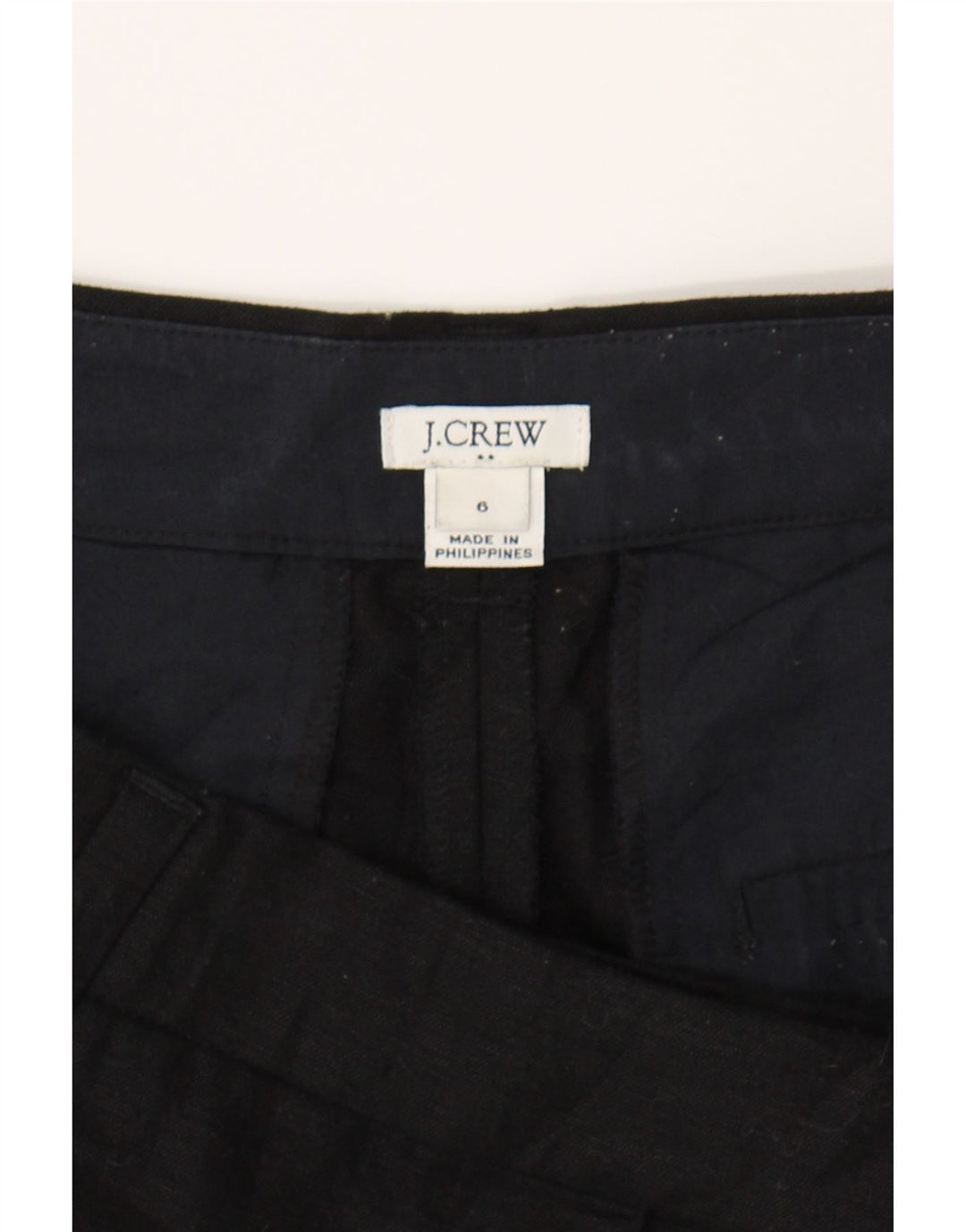 J. CREW Womens Chino Shorts US 6 Medium W30 Black Linen Vintage J. Crew and Second-Hand J. Crew from Messina Hembry 