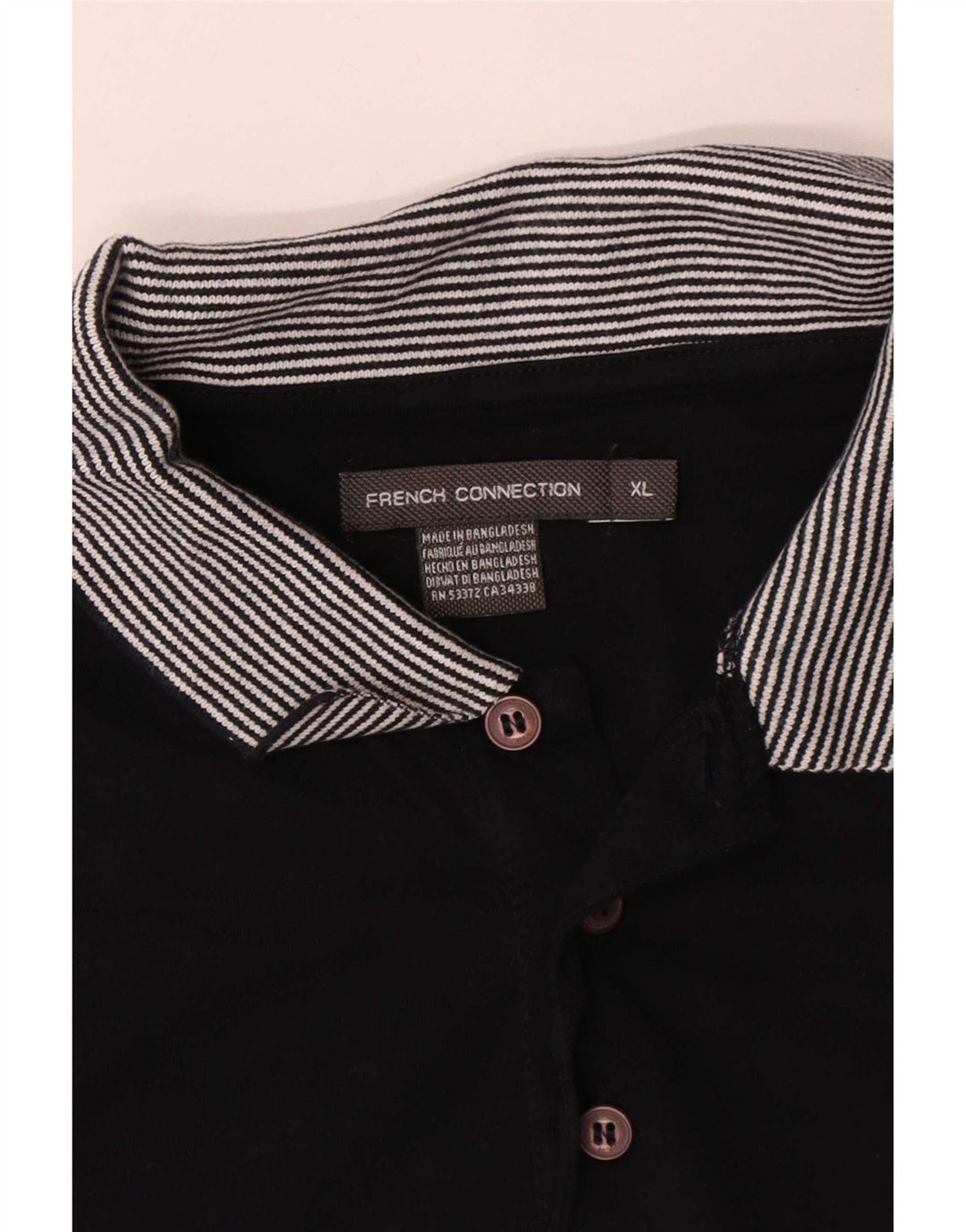 Polo da uomo French Connection XL in cotone blu navy