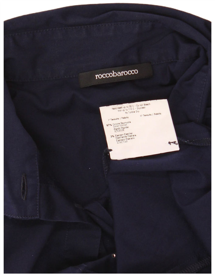 Camicia grafica da donna Roccobarocco IT 44 Cotone medio blu navy