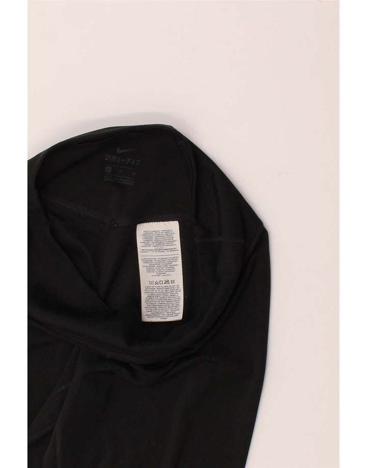 NIKE Womens Dri Fit Leggings UK 10 Small  Black Polyester Vintage Nike and Second-Hand Nike from Messina Hembry 