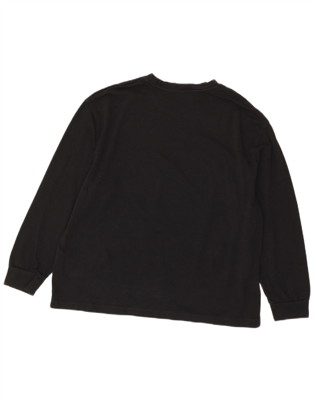 Top Zara da donna a maniche lunghe UK 16 grande cotone nero